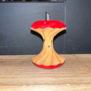 Vintage Hand Carved Wooden Apple Core